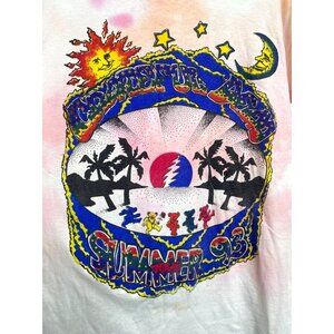 RARE Vintage Grateful Dead Summer Tour 93 1993 Tie-Dye TShirt T-shirt